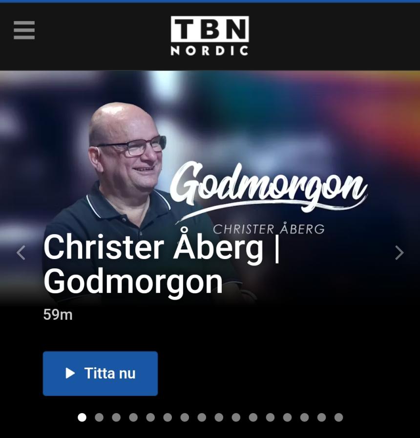 TBN Nordic - Godmorgon med Christer berg.