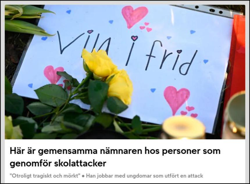 Skolskjutningen i rebro. Bild: tv4.se.